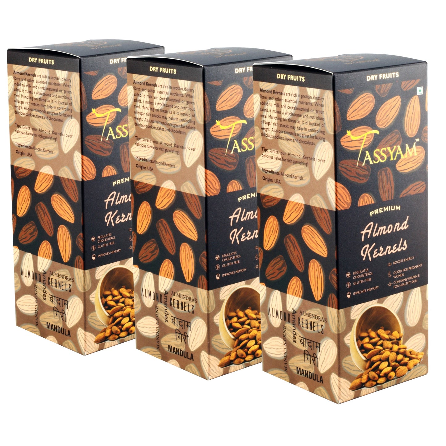 Premium Raw Almonds - Tassyam Organics