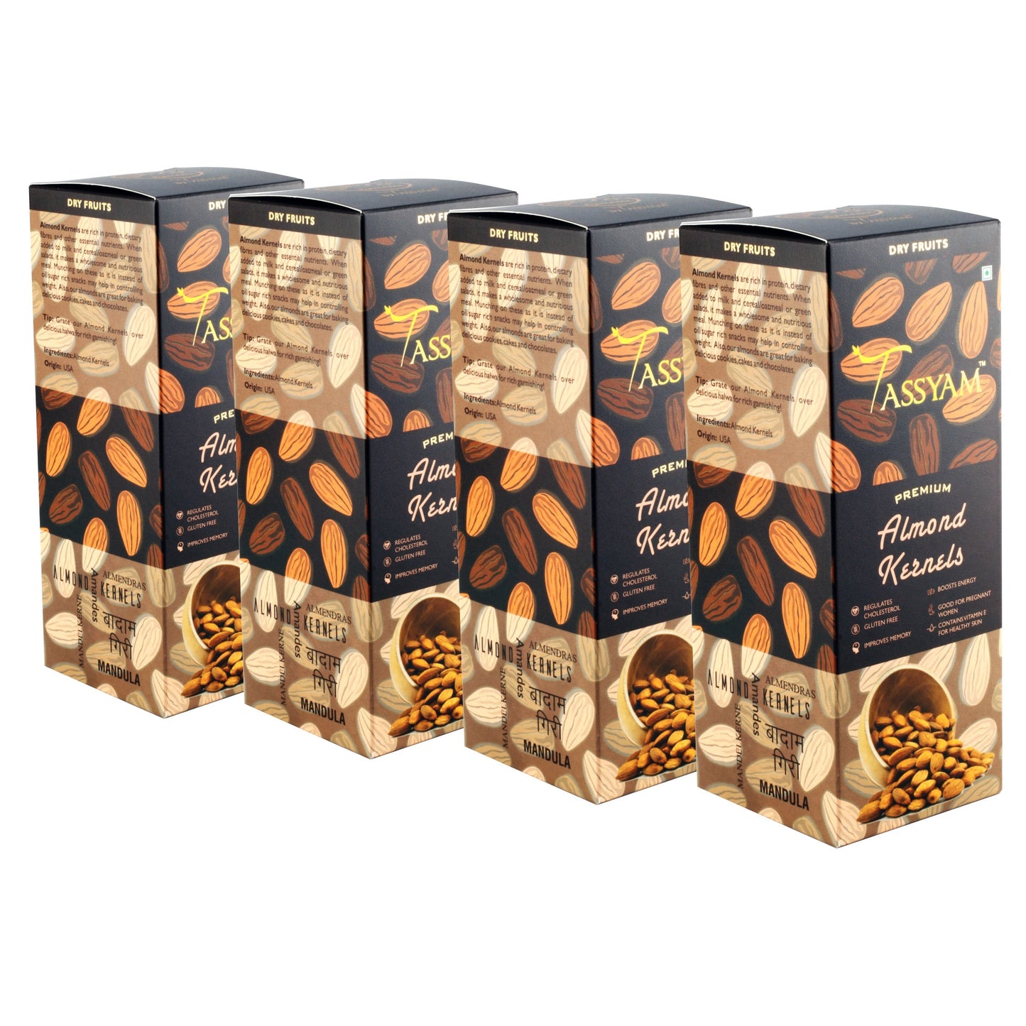 Premium Raw Almonds - Tassyam Organics