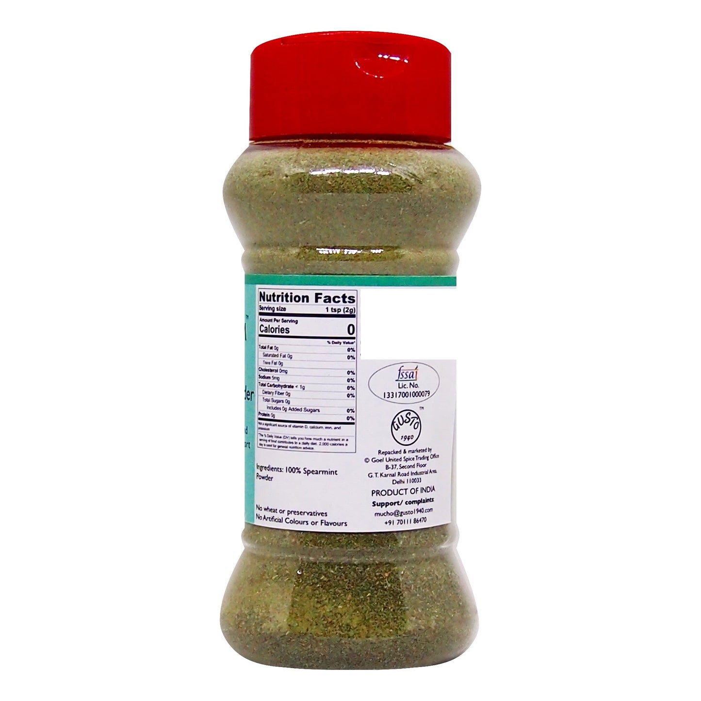 Premium Spearmint Powder 70g - Tassyam Organics