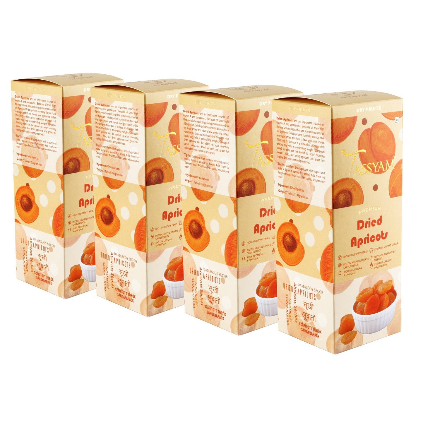 Premium Turkish Dried Apricots - Tassyam Organics
