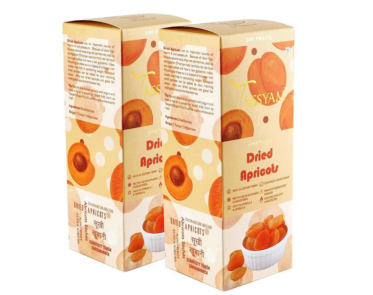 Premium Turkish Dried Apricots - Tassyam Organics