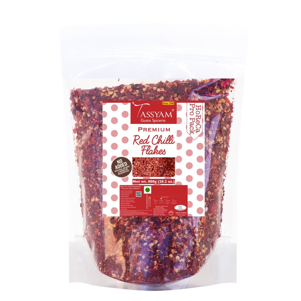Red Chili Flakes - Tassyam Organics