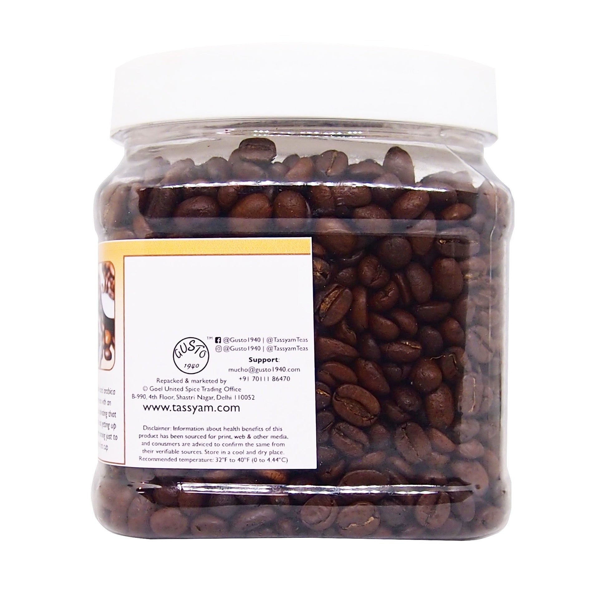 Roasted Arabica Coffee Beans 300g - Tassyam Organics