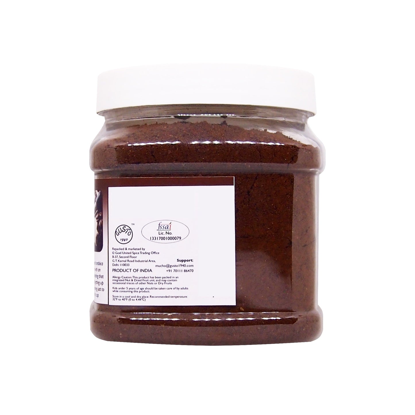 Roasted Arabica Coffee Grounds 350g Jar - Tassyam Organics