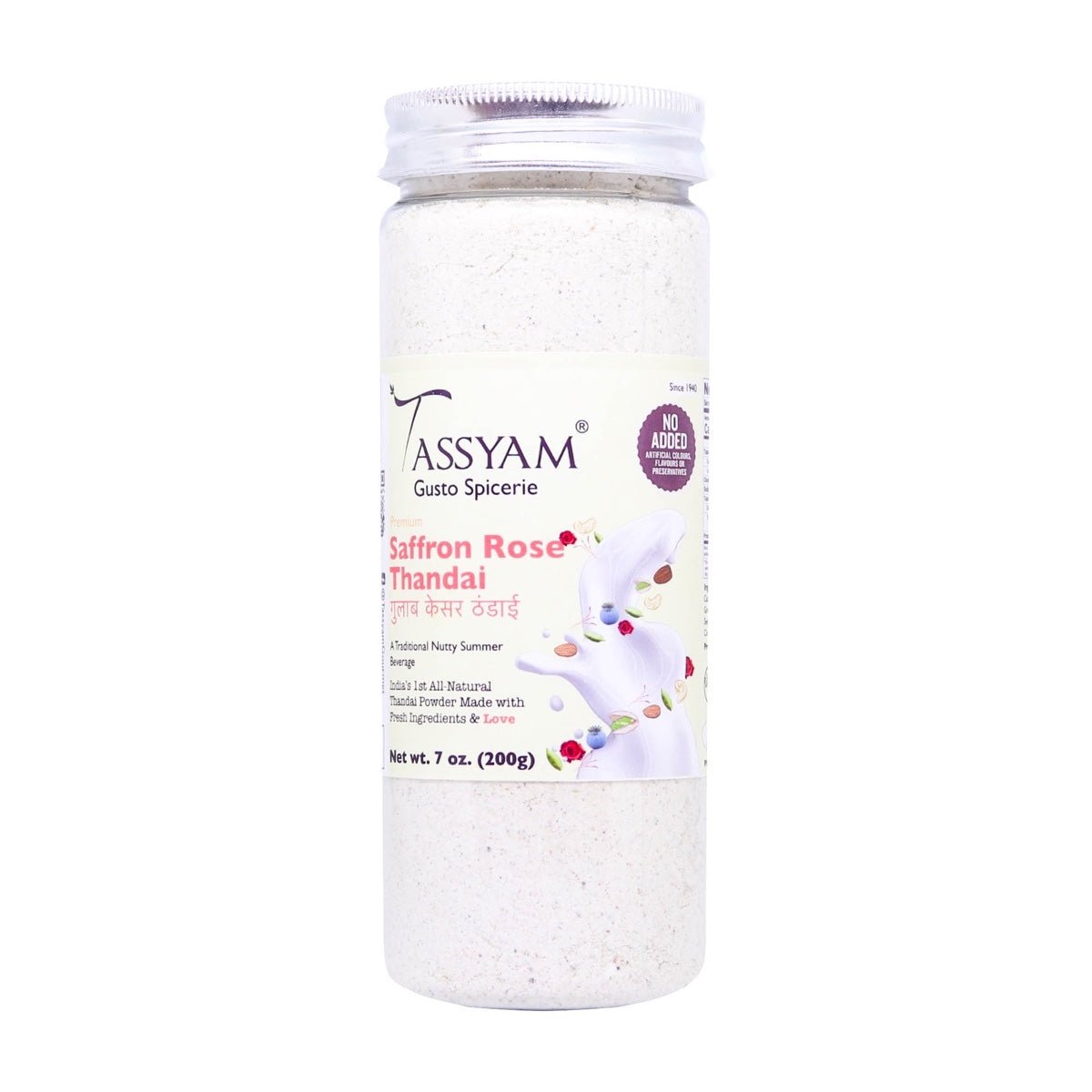 Saffron Rose Thandai - Tassyam Organics