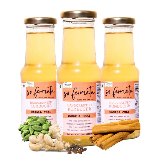 So Fermata Artisanal Kombucha - Masala Chai - Tassyam Organics