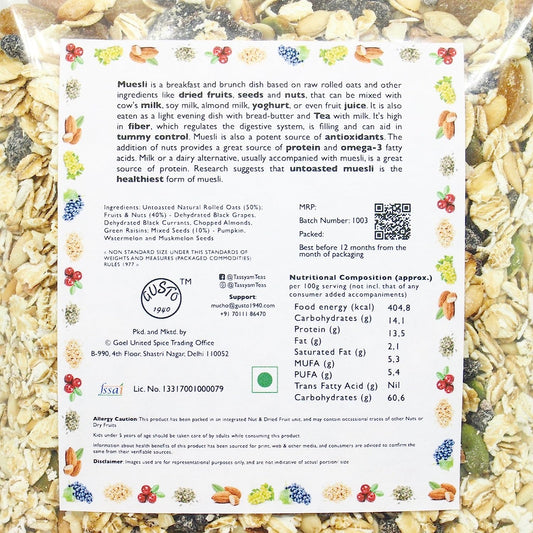 Super Fruit Muesli 250 - Tassyam Organics