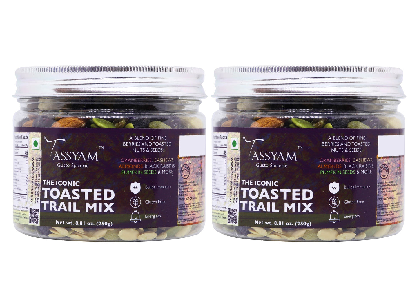 Toasted Trail Mix 250g - Tassyam Organics
