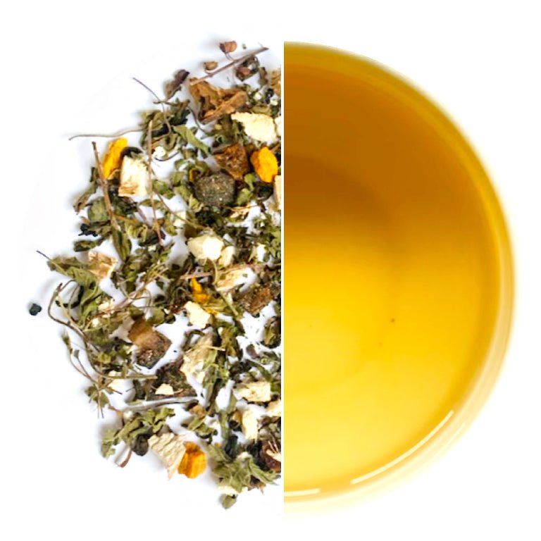 Tulsi Ginger Lemon Haldi Green Tea 50g - Tassyam Organics