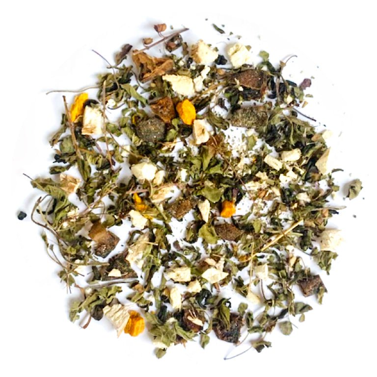 Tulsi Ginger Lemon Haldi Green Tea 50g - Tassyam Organics