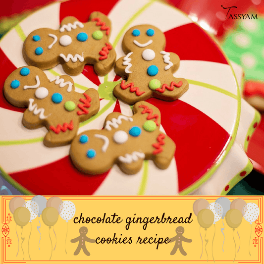 Holiday Special: Chocolate Gingerbread Cookies Recipe - Tassyam Organics