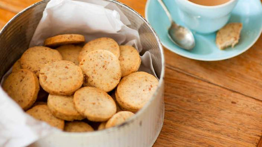 Walnut Banana Shortbread Cookies - Tassyam Organics