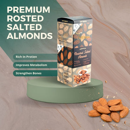 Premium Roasted Salted Almonds Namkeen Badaam Giri