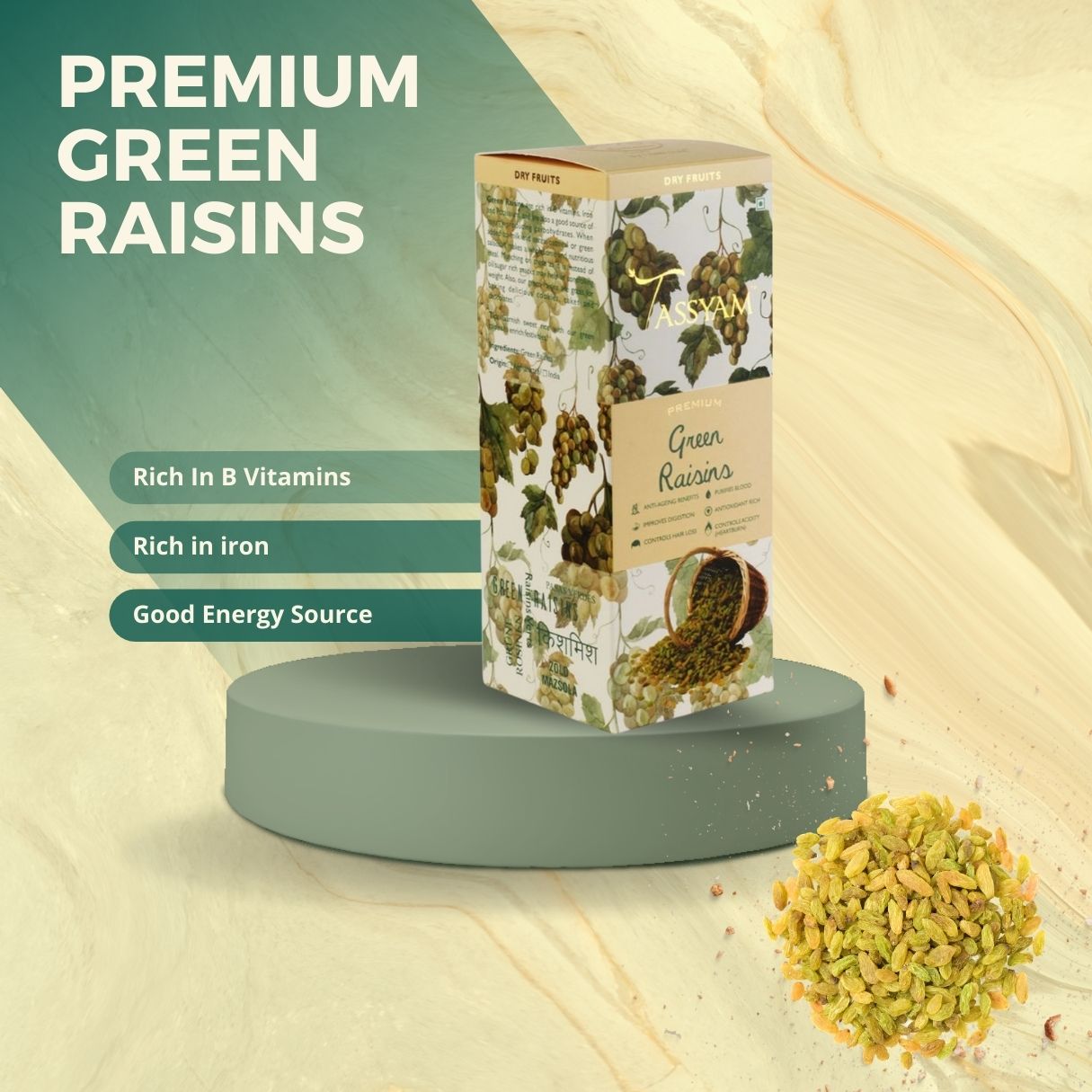 Premium Green Raisins