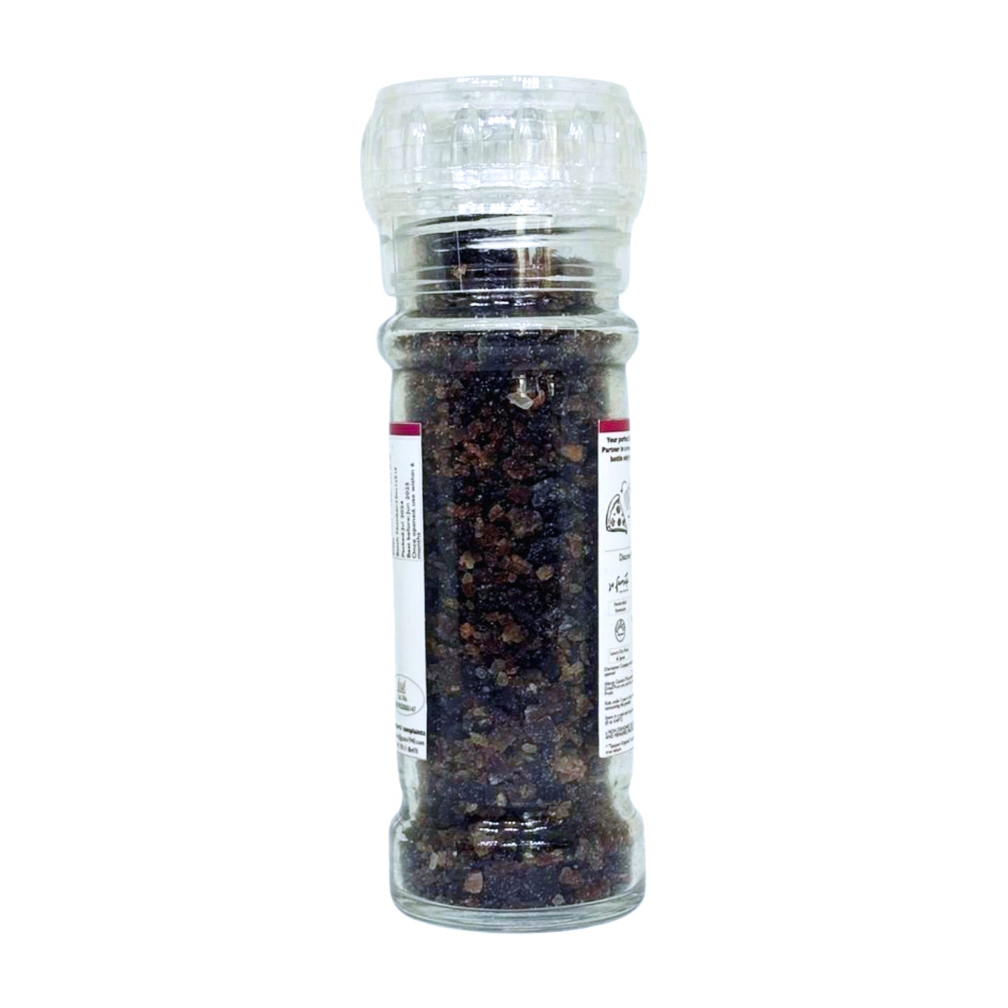 Black Salt Granules 125g Grinder Bottle