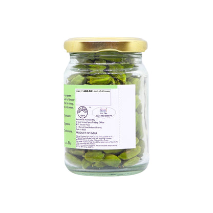 Fine Green Cardamom Pods - Tassyam Organics