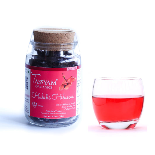 Habibi Hibiscus Petals Herbal Tea - Tassyam Organics