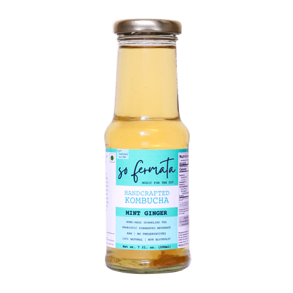 Artisanal Kombucha - Mint Ginger - Tassyam Organics