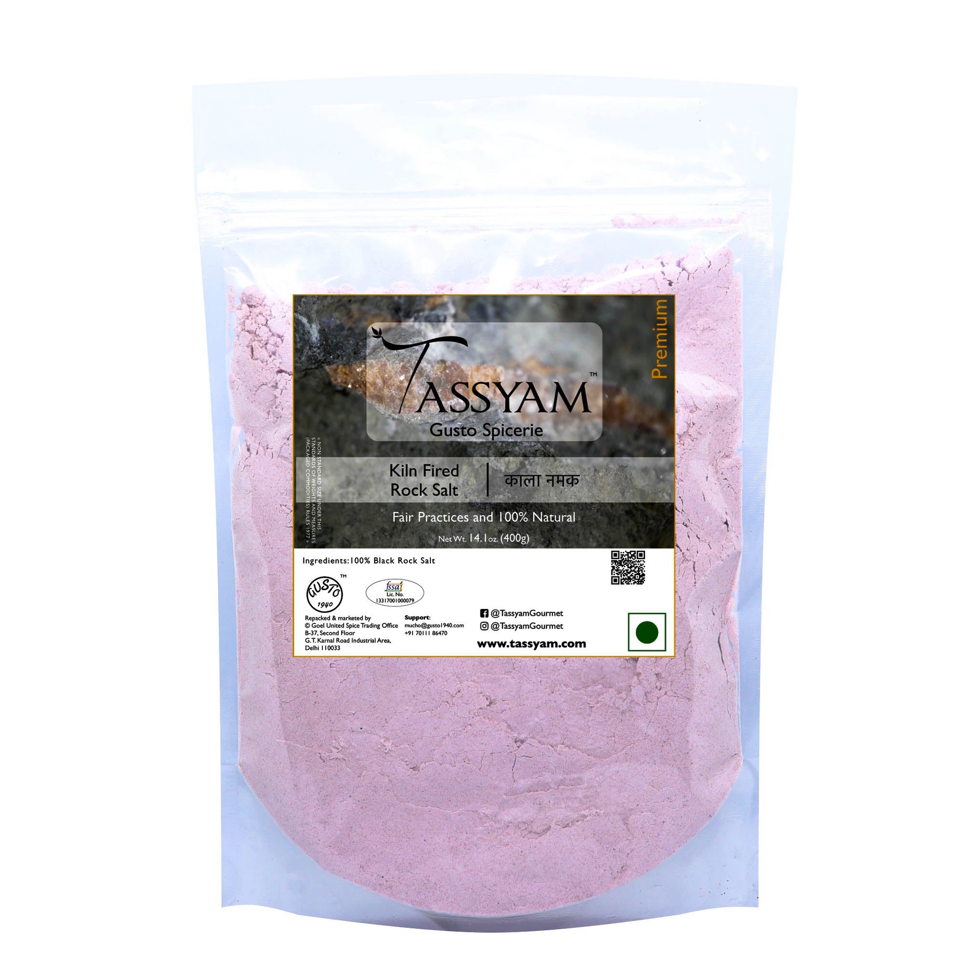 Black Rock Salt Powder - Tassyam Organics