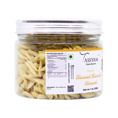 Blanched Almond Slices - Tassyam Organics