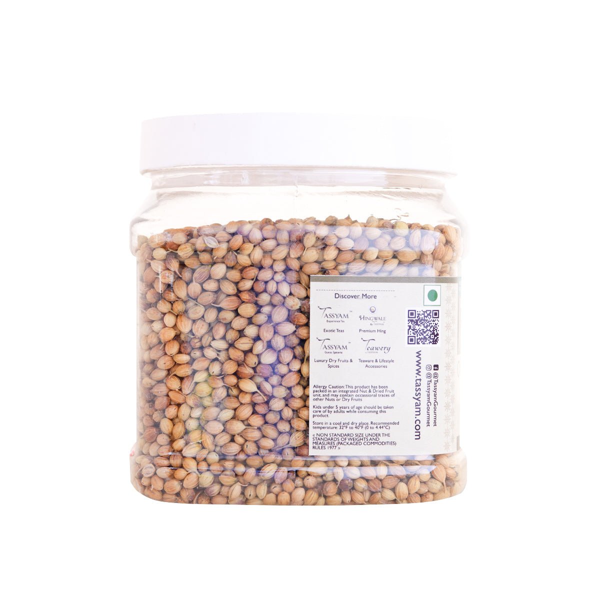 Certified 100% Organic Coriander Seeds - Tassyam Organics