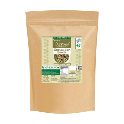 Certified 100% Organic Coriander Seeds - Tassyam Organics