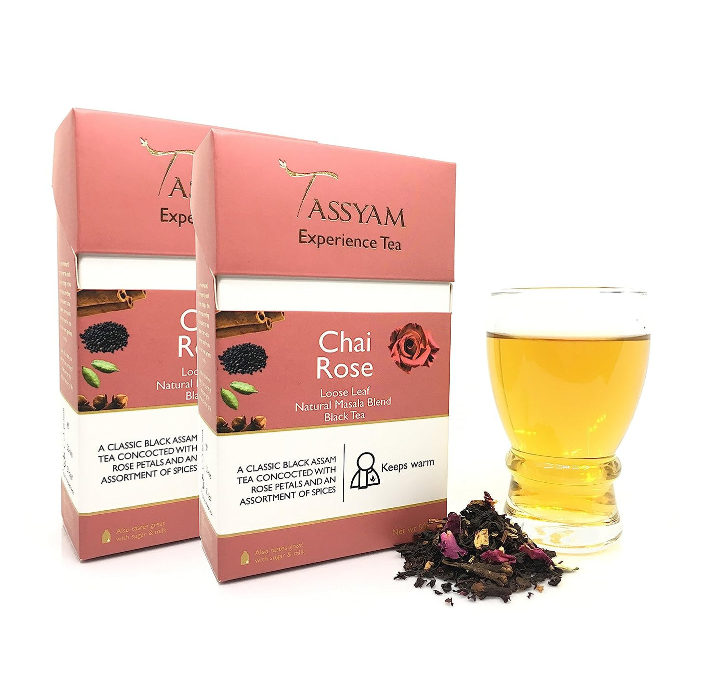 Chai Rose Black Tea - Tassyam Organics