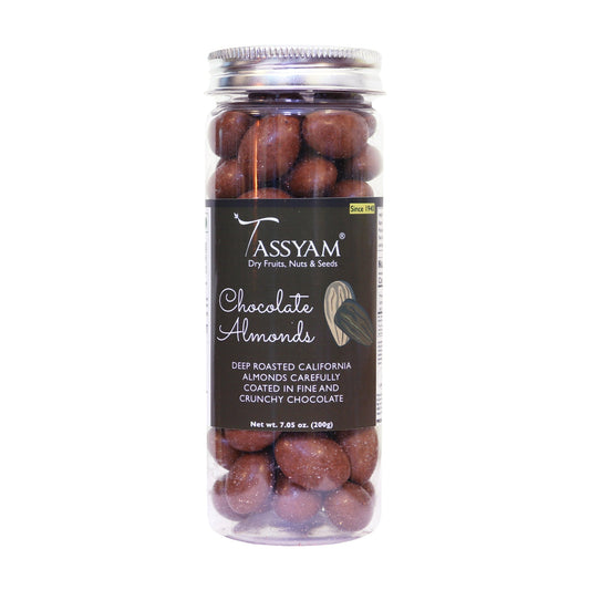 Chocolate Coated Almonds 200g - Tassyam Organics