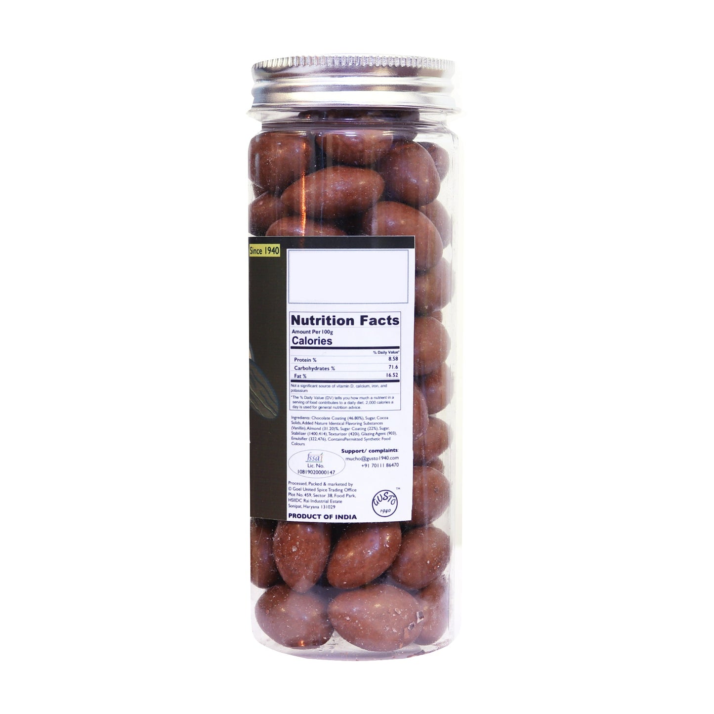 Chocolate Coated Almonds 200g - Tassyam Organics
