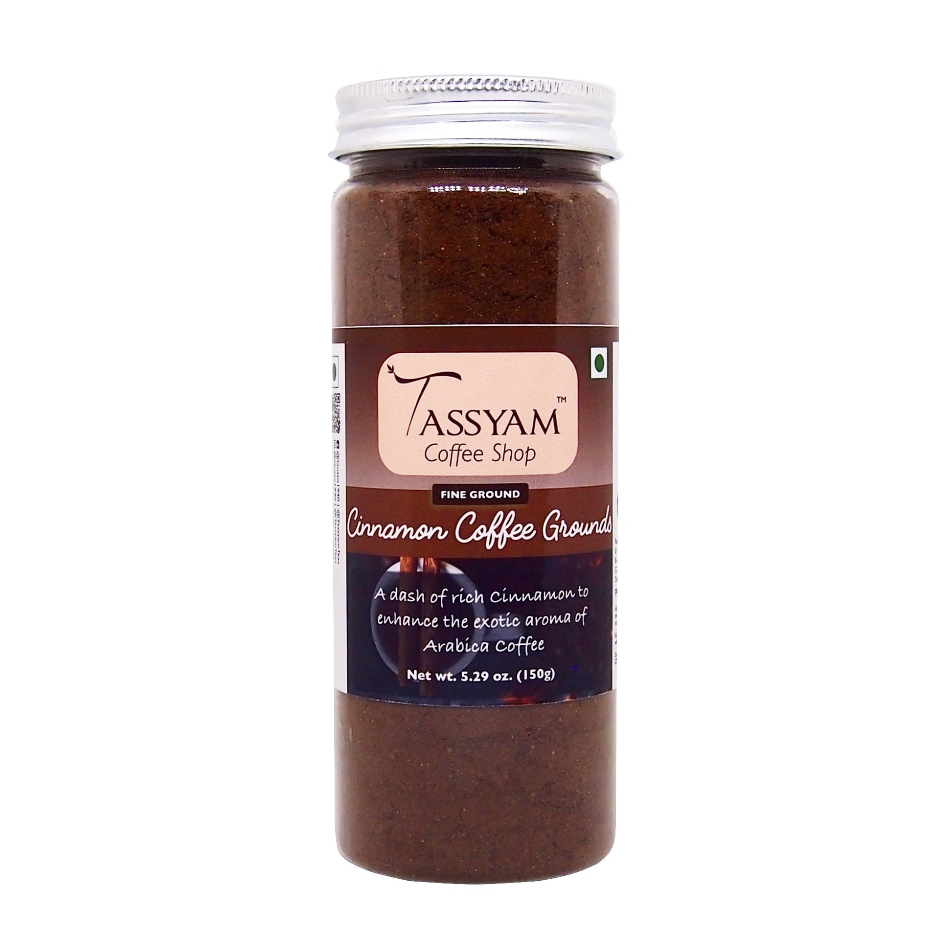 Cinnamon Coffee (Roasted Arabica Coffee & Cinnamon Grounds) - Tassyam Organics