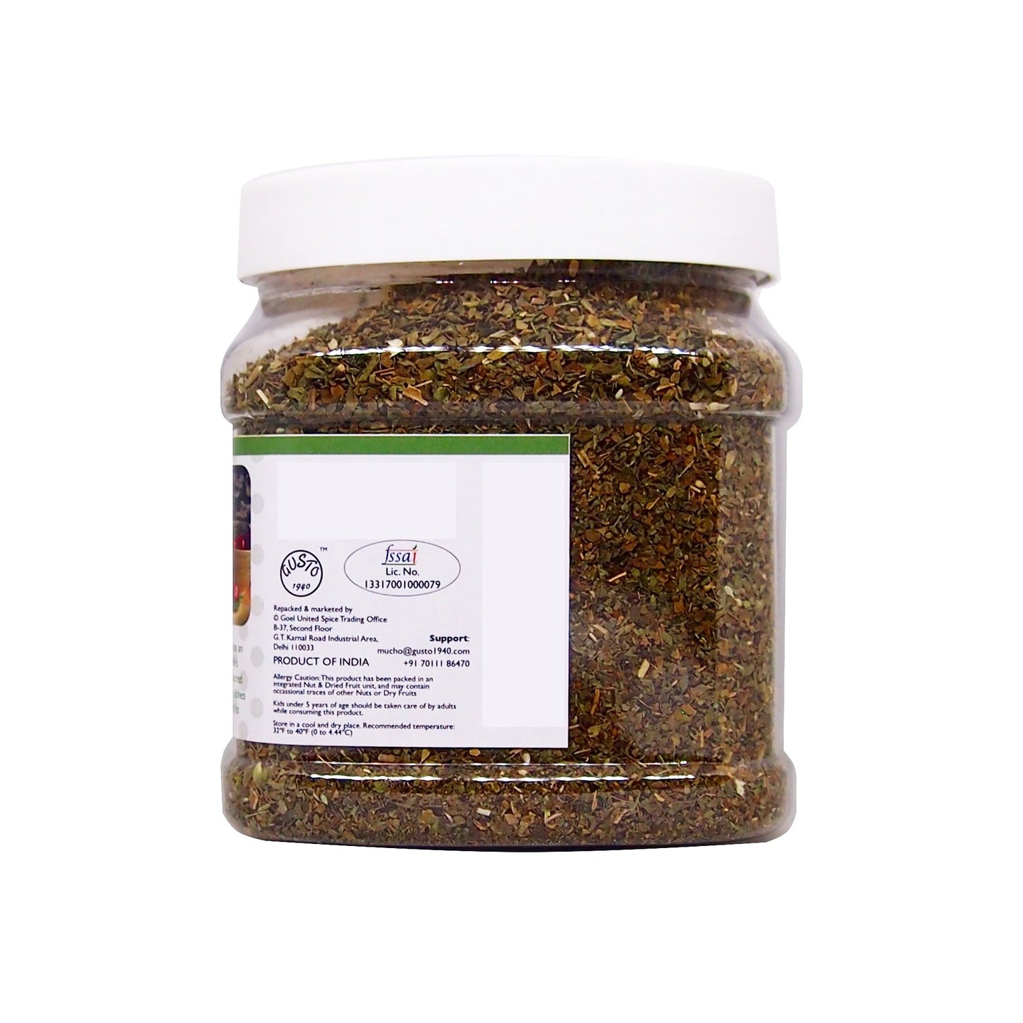 Dry Basil Flakes 200g | Jumbo Pack - Tassyam Organics