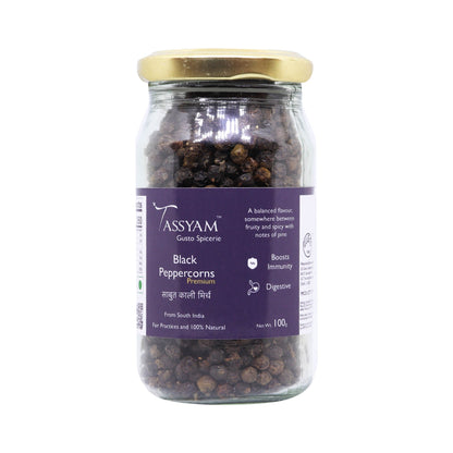 Fine Black Peppercorn - Tassyam Organics