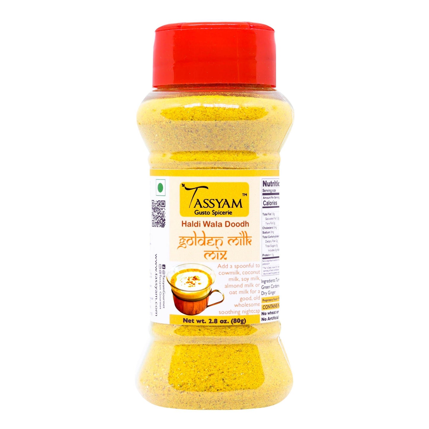 Golden Milk Turmeric Latte (unsweetened) 80g - Tassyam Organics