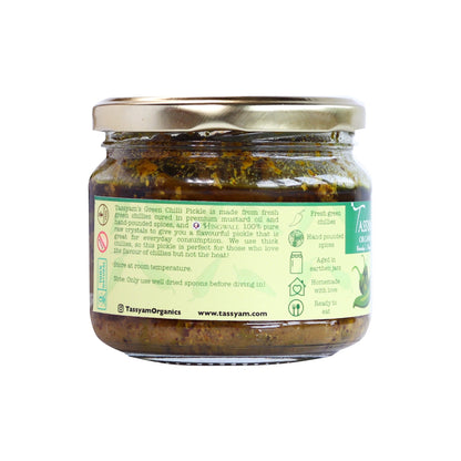 Green Chilli Pickle - Tassyam Organics