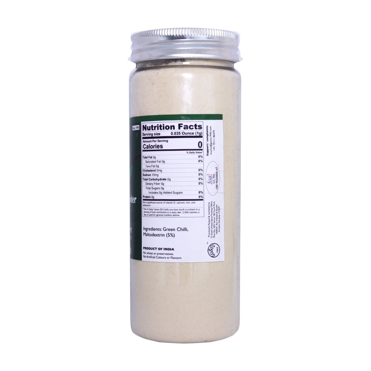 Green Chilli Powder - Tassyam Organics