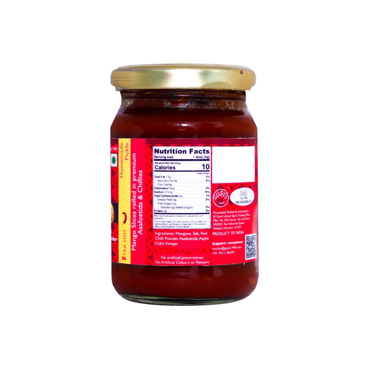 Hing Aam Aachaar (Oil Free) - Tassyam Organics