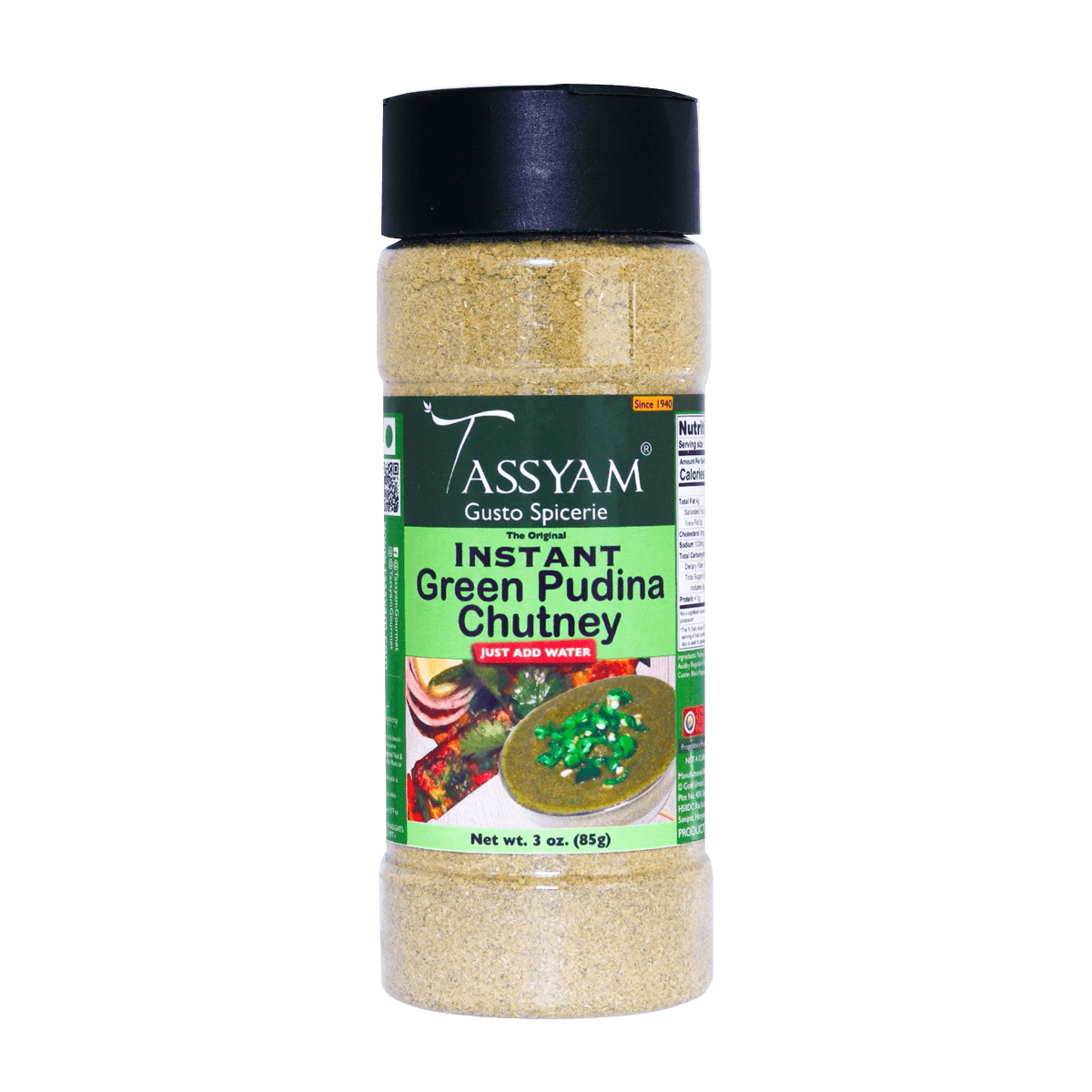 Instant Pudina Chutney - Tassyam Organics