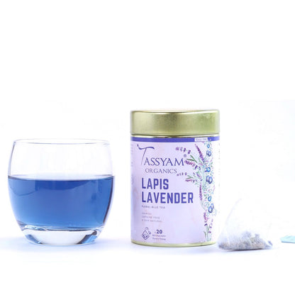 Lapis Lavender 20 Biodegradable Tea Bags - Tassyam Organics