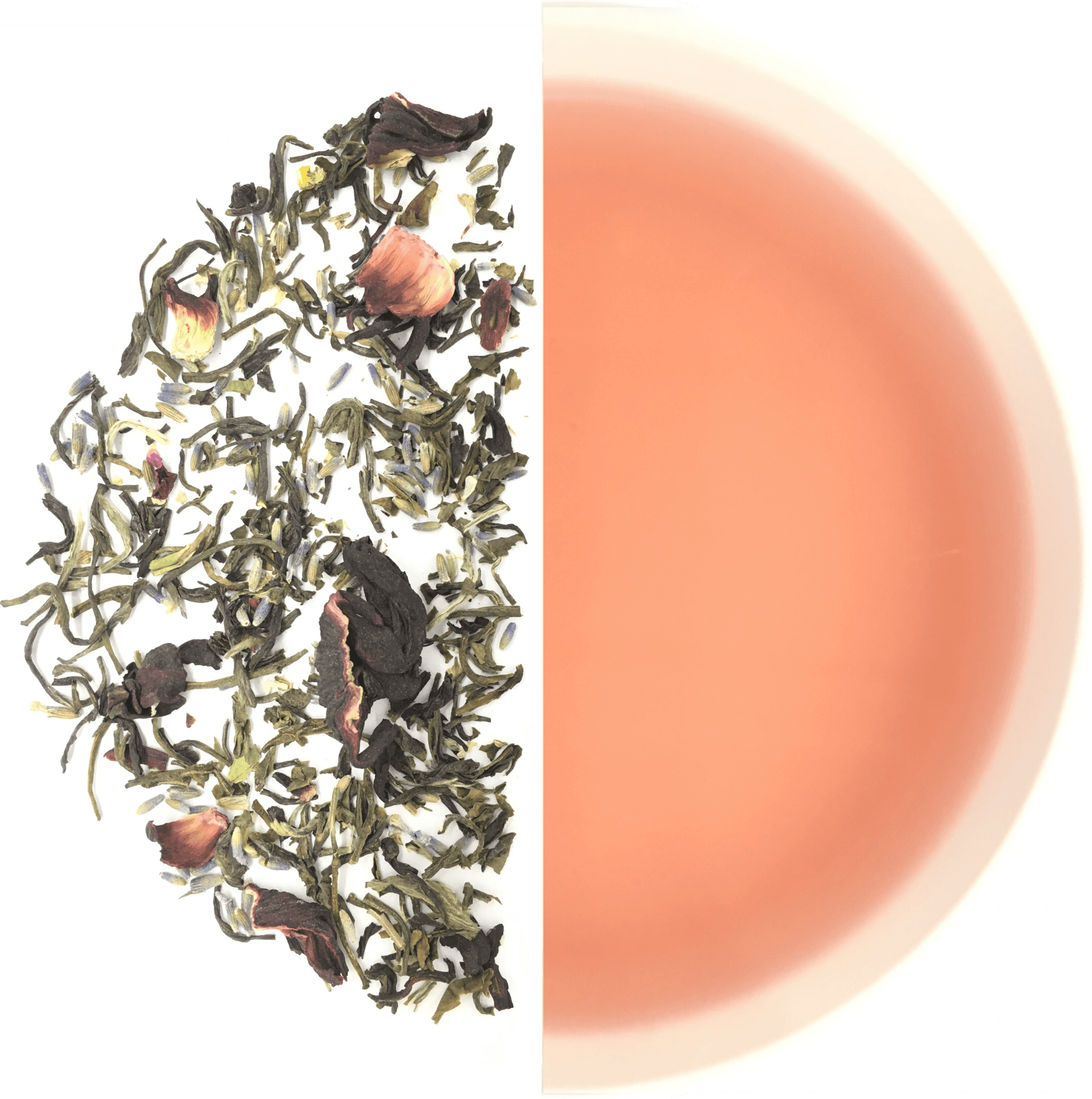 Lavender Hibiscus Green Tea - Tassyam Organics