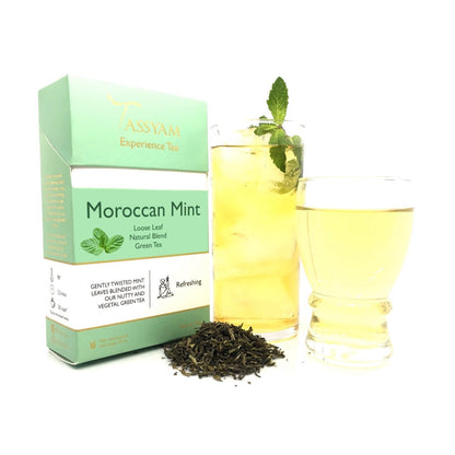 Moroccan Mint Green Tea 50 grams - Tassyam Organics