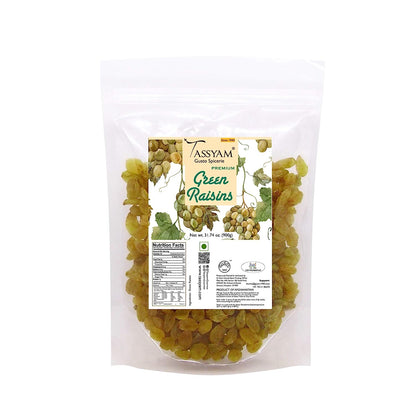 Premium Green Raisins - Tassyam Organics