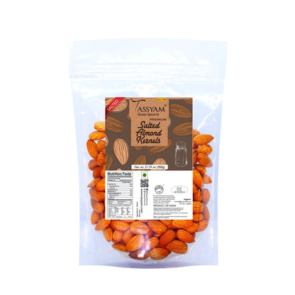 Premium Roasted Salted Almonds Namkeen Badaam Giri - Tassyam Organics