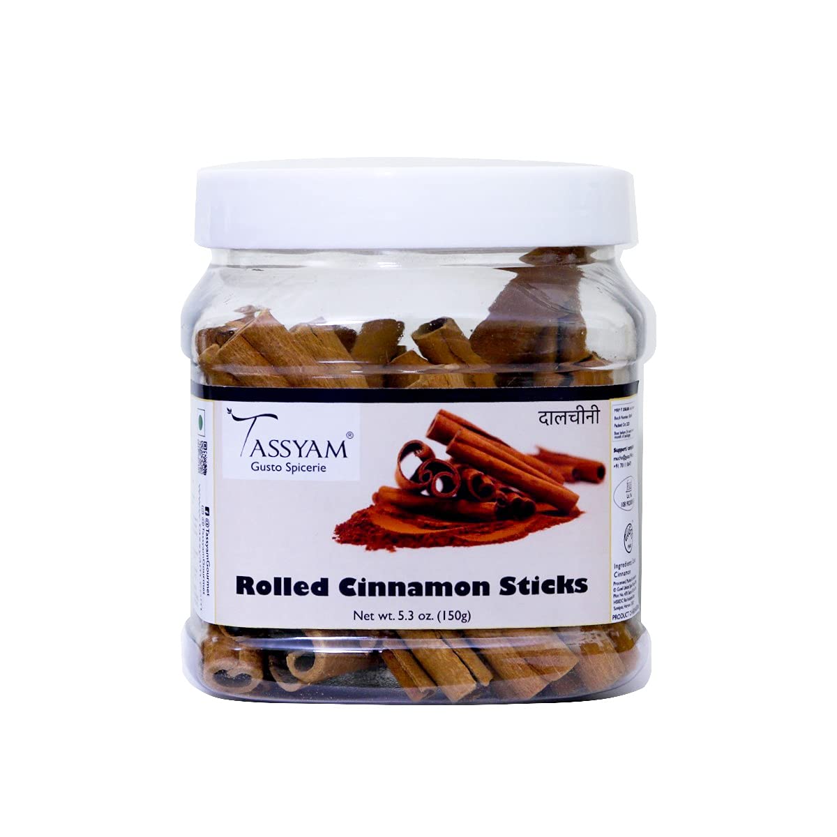 Premium Rolled Cinnamon Sticks - Tassyam Organics