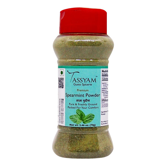 Premium Spearmint Powder 70g - Tassyam Organics