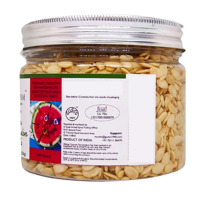 Raw Watermelon Seeds 250g Jar - Tassyam Organics