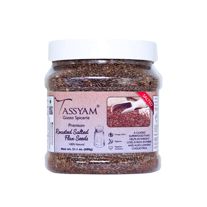 Salted Flax Seeds - Tassyam Organics