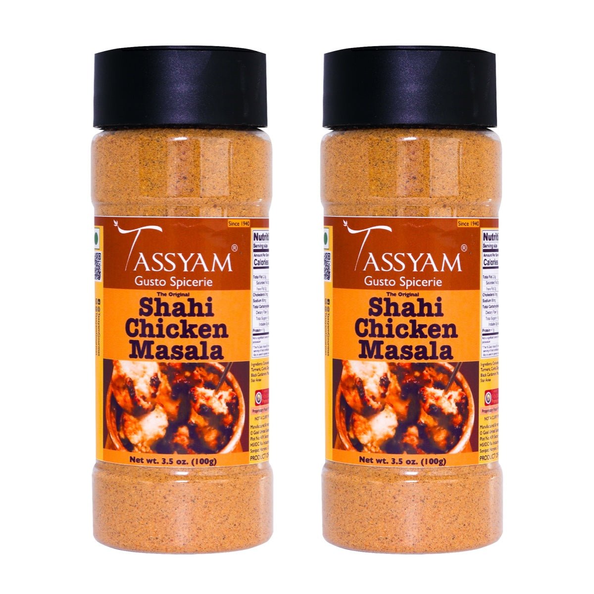 Shahi Chicken Masala, 200g (100g x2) - Tassyam Organics