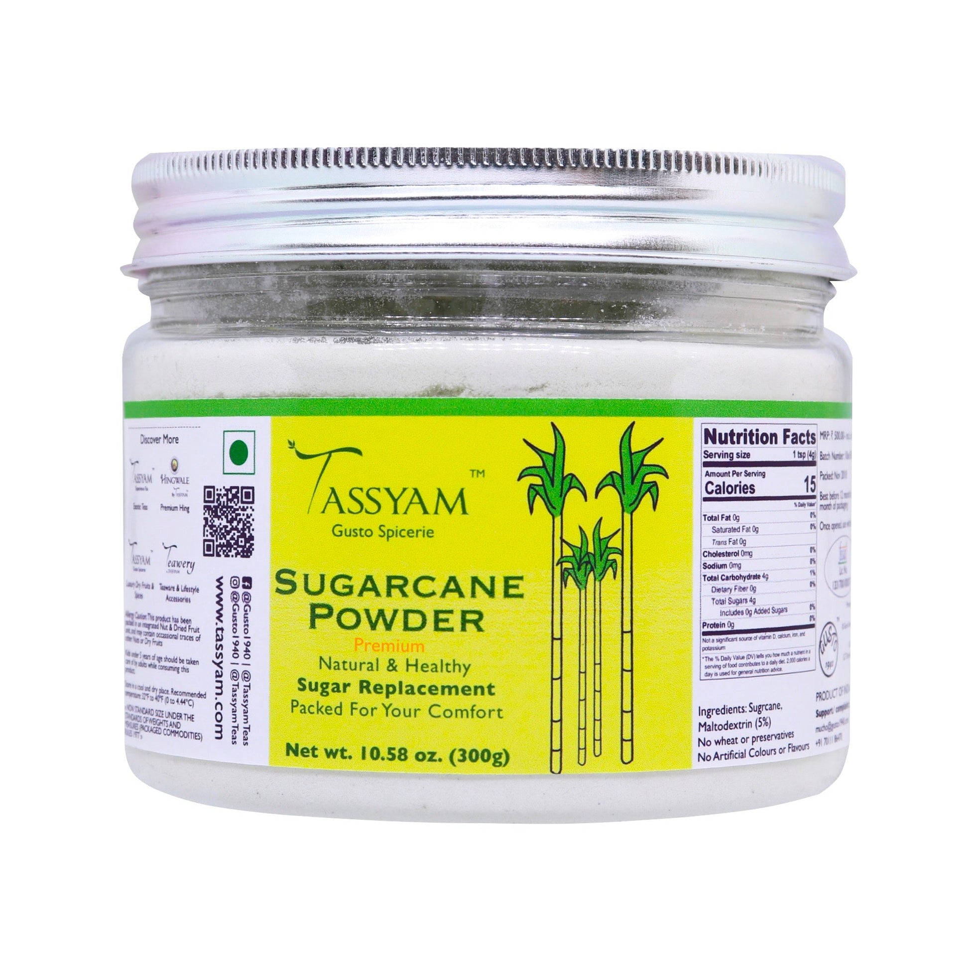 Sugarcane Juice Powder 300g - Tassyam Organics