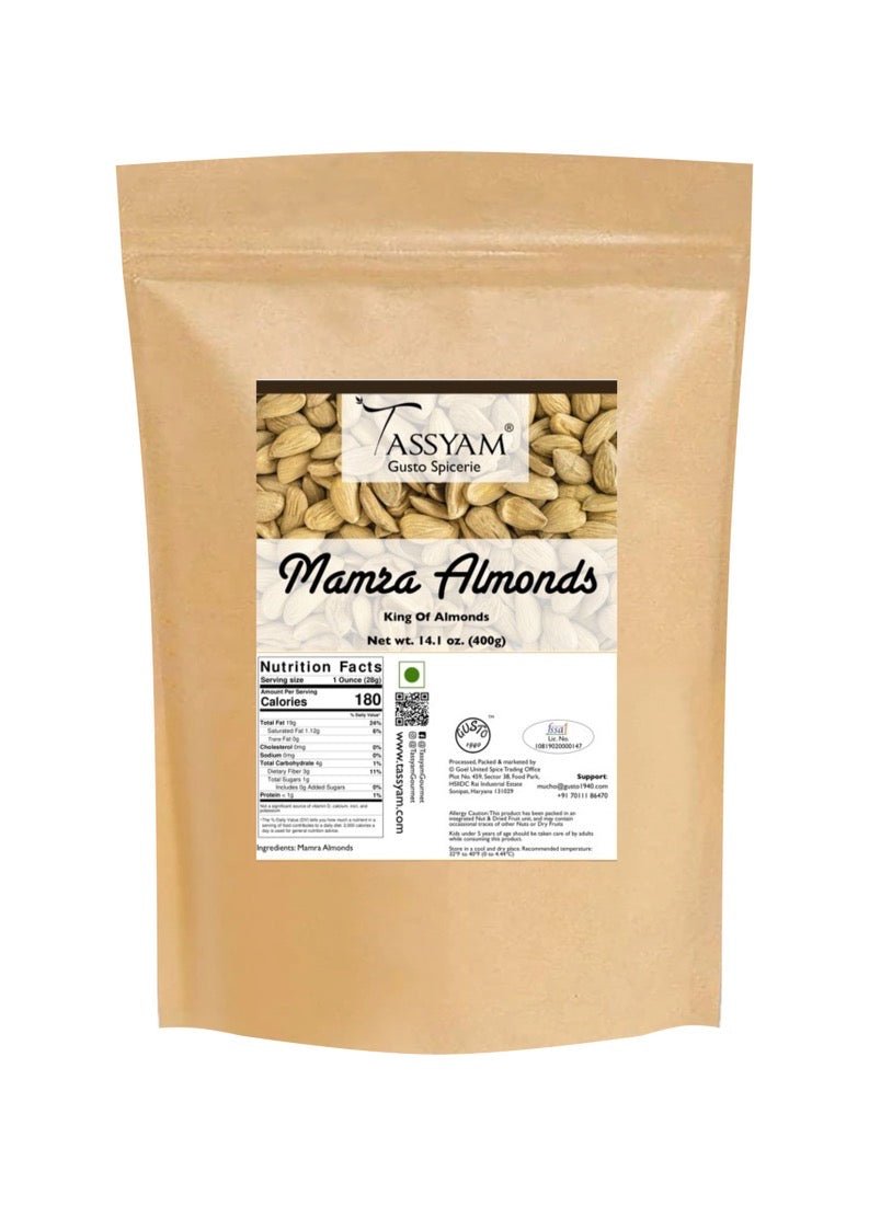 Ultra Premium Mamra Almonds - Tassyam Organics