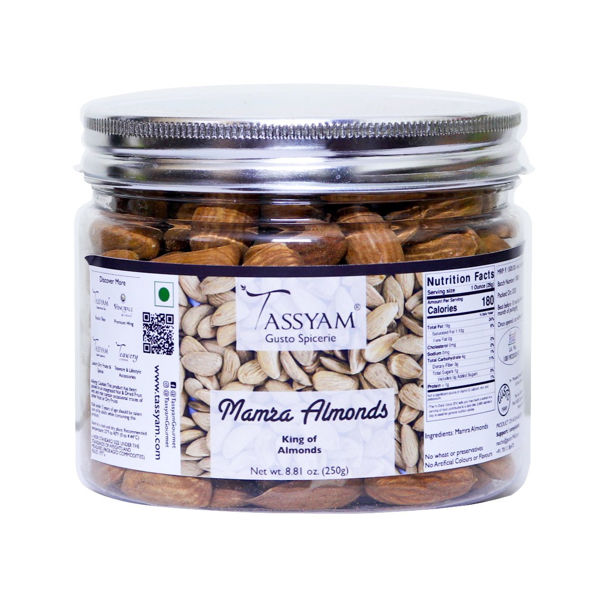 Ultra Premium Mamra Almonds - Tassyam Organics